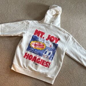 Cream Hoodie with Graphic print Mount Joy Band